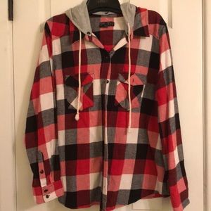 Forever 21 Plus 1X Flannel Shirt Jacket  1X